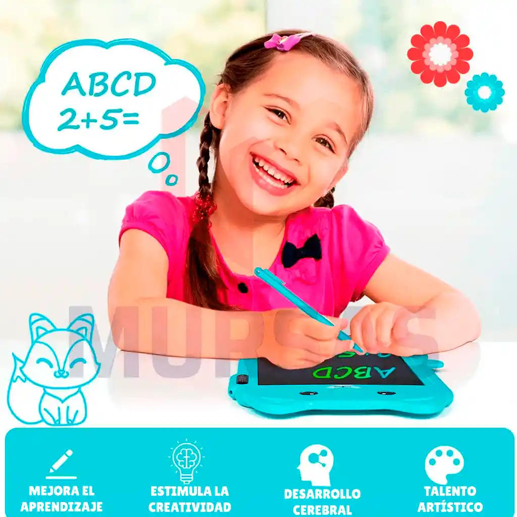 Tableta Magica Lcd Escritura Y Dibujo Para Niños Portátil