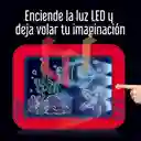 Tablero Mágico 3d Luz Led Luminoso De Dibujo Juguete Niños