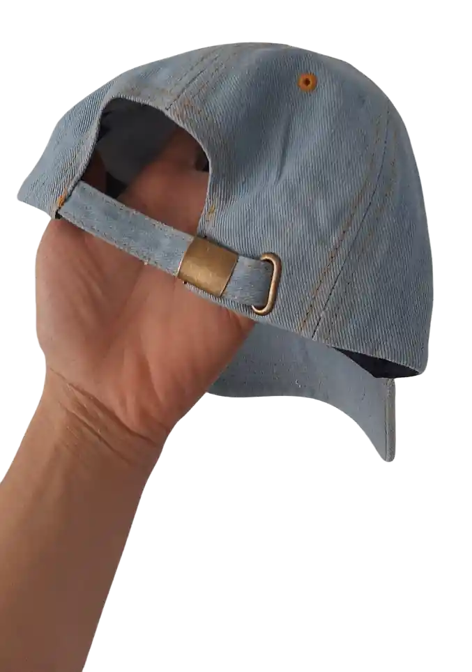 Gorra Tipo Jean Unisex Sencilla 100% Algodón