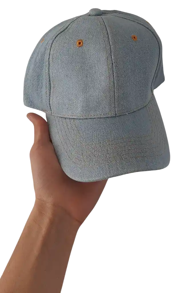 Gorra Tipo Jean Unisex Sencilla 100% Algodón