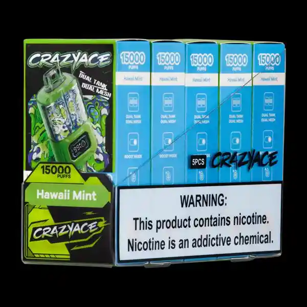 Vapeador Crazyace 15.000 Vapeadas Hawaii Mint