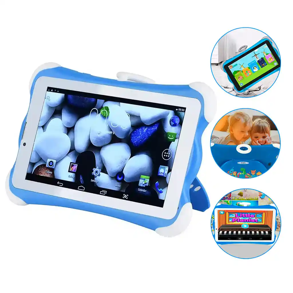 Tablet Resistente Niños Wifi Bluetooth + Estuche Antichoque