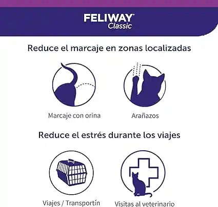 Feliway Gatos Feromonas Para Gato Control De Estres Y Ansiedad Feliway Cat