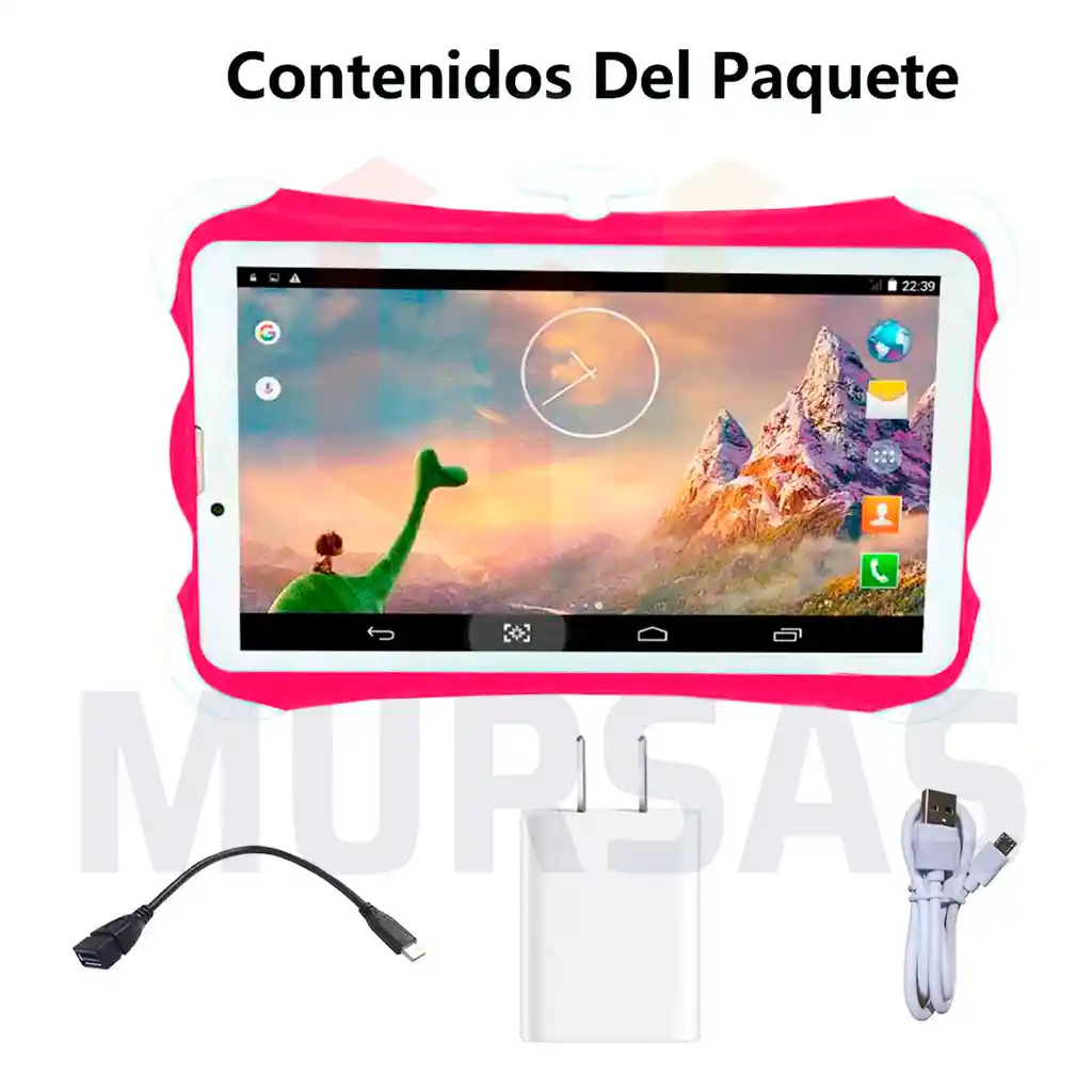 Tablet Niños Resistente Wifi Bluetooth + Estuche