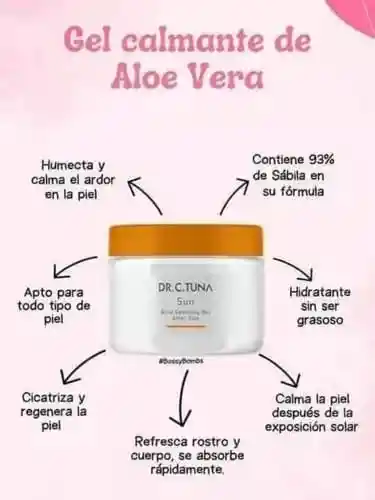 Aloe Vera Gel Calmante Para Después Del Sol