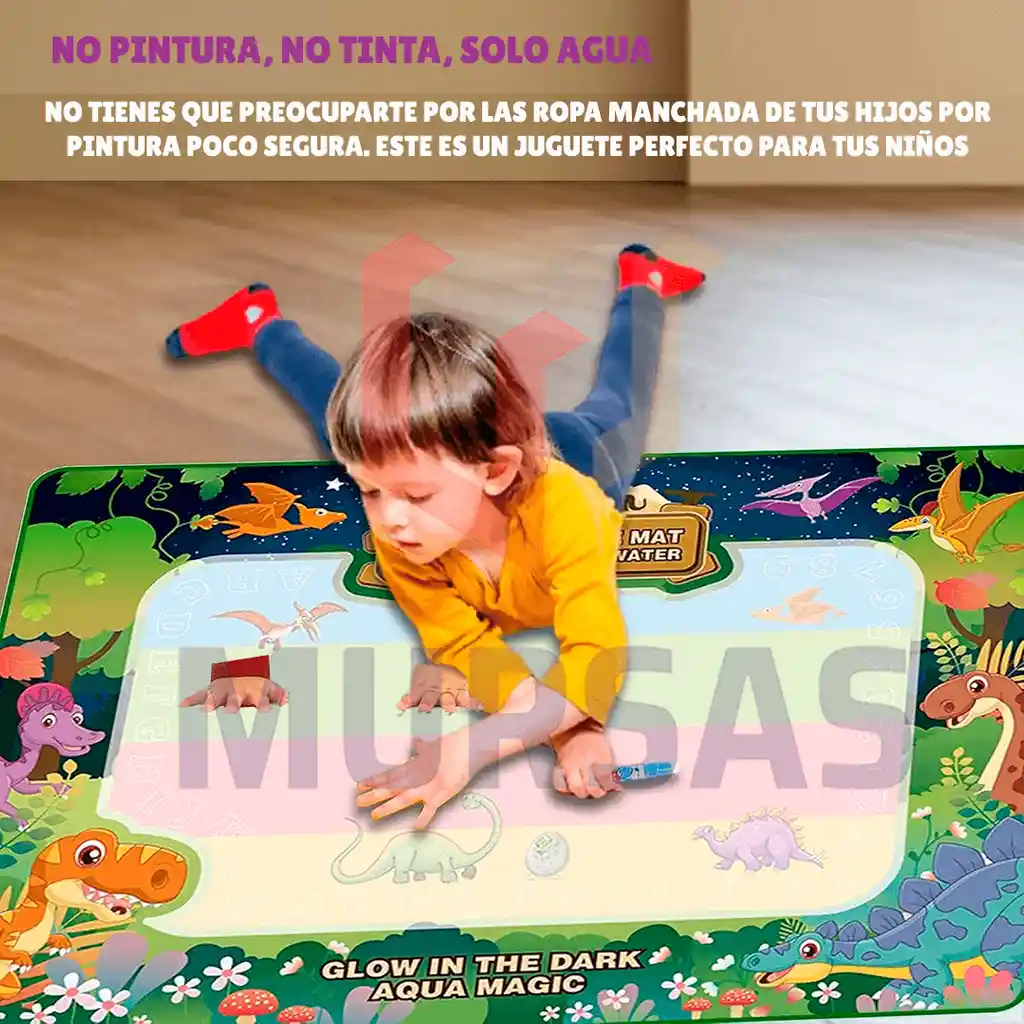 Tapete Mágico Pizarrones Para Dibujar Niños 78x57.5cm Grande