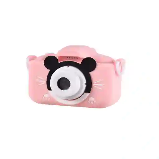 Camara Fotografica Niños Diseño Mickey Mouse Raton Color Rosa