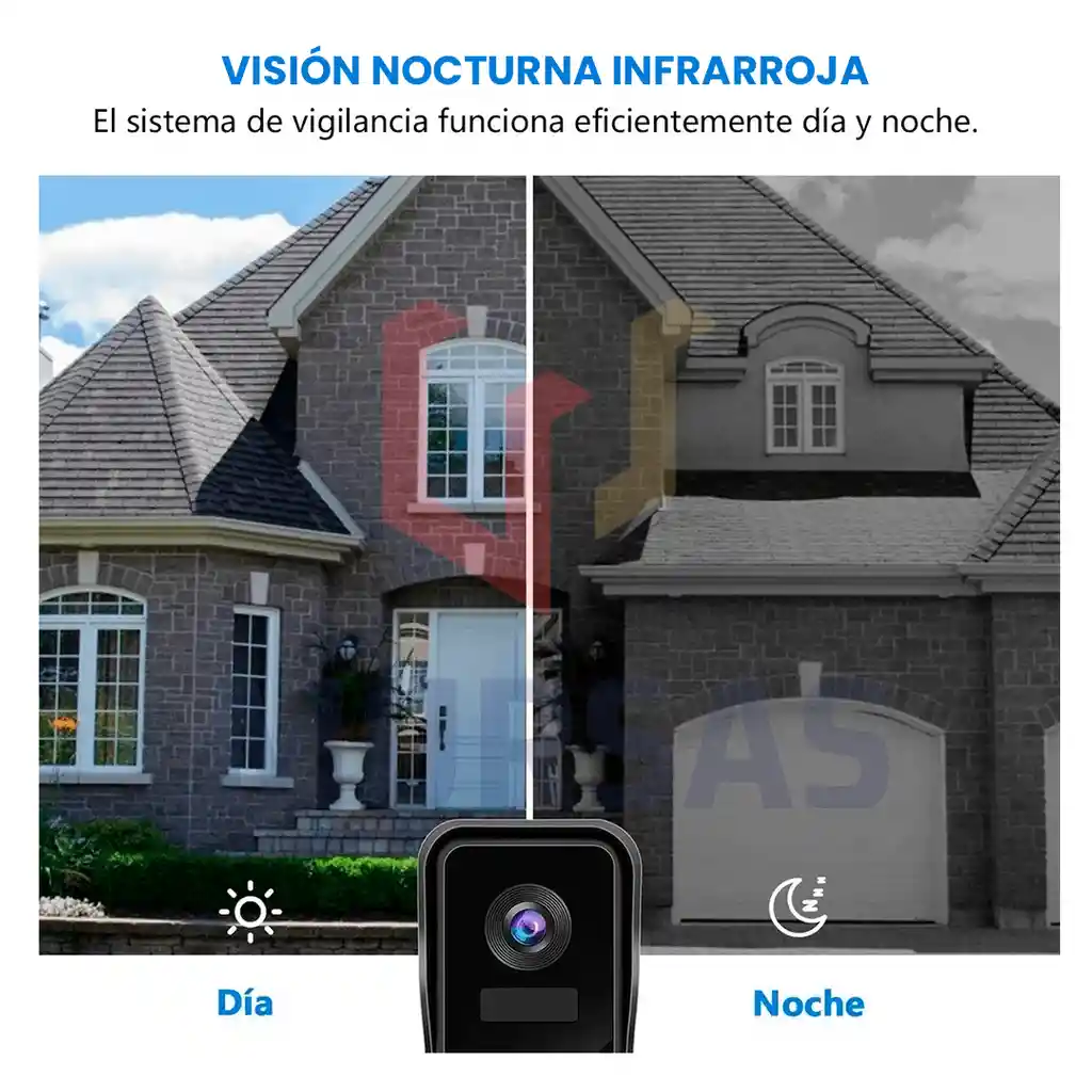 Timbre De Casa Camara Sensor Movimiento Y Vision Nocturna