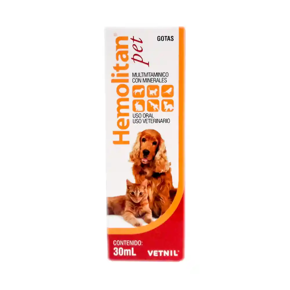 Hemolitan 30 Ml Hemolitan Suplemento Perros Y Gatos Mineral Mutivitaminico 30 Ml