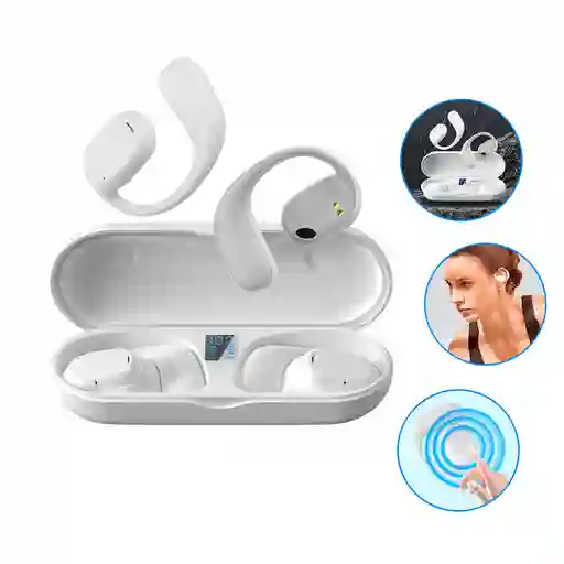 Auriculares Oseos Impermeables Con Microfono + Banco Carga