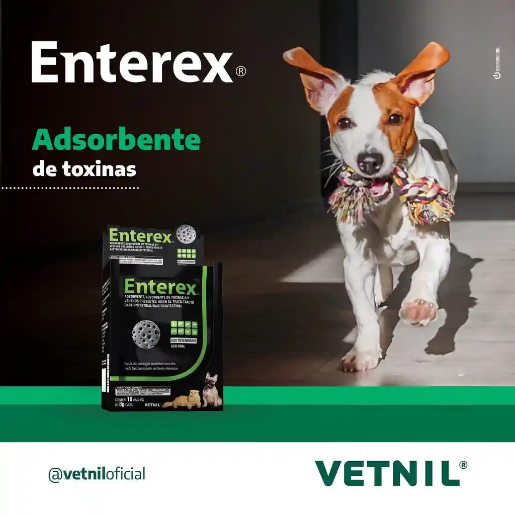 Enterex Adsorbente De Toxinas Y Venenos 8 Gr Sobre