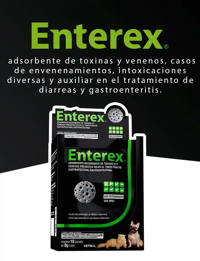 Enterex Sobre 8 Gr Auxiliar En El Tratamiento De Diarreas Y Toxinas