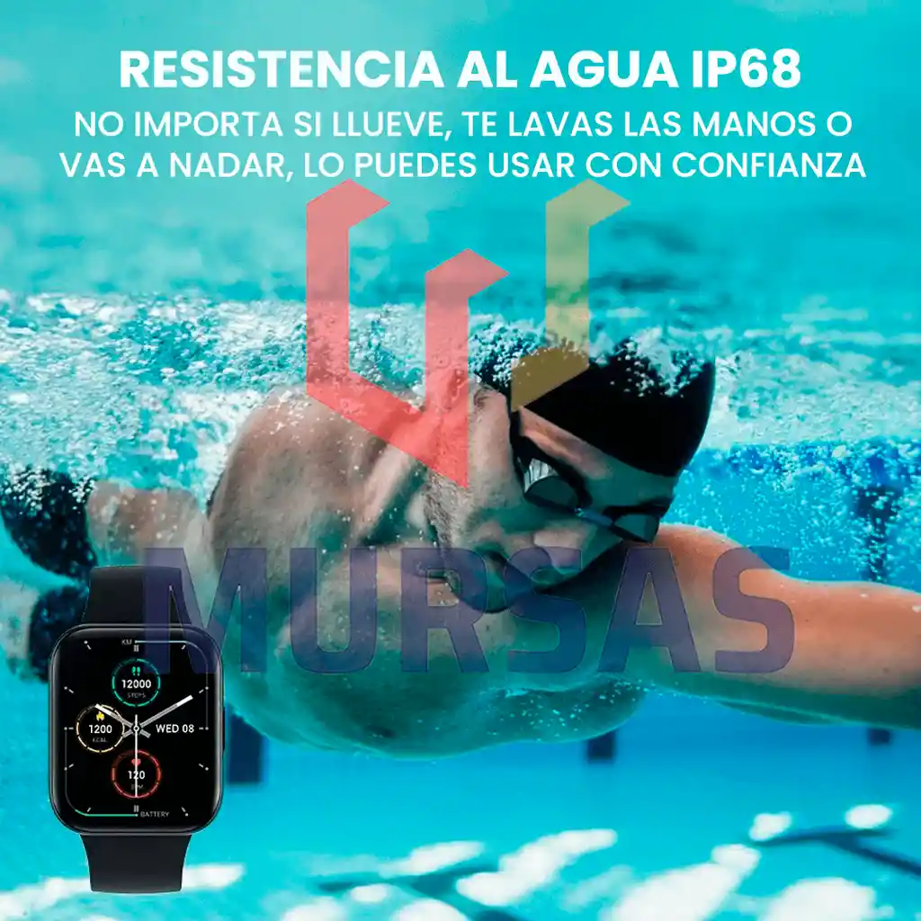 Reloj Inteligente Bluetooth Sensor 3d - Sumergible - Presión