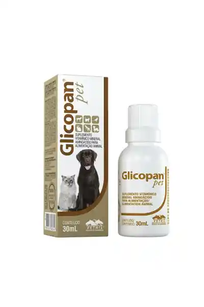 Suplemento Para Perros Y Gatos Glicopan 30 Ml Suplemento Para Mascotas Aminoacido