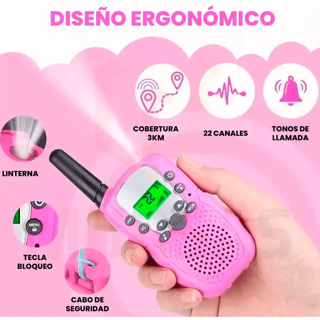 Walky Talky Boqui Toqui X2 Unidades Largo Alcance