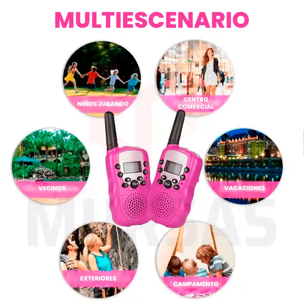 2 Und Radios Intercomunicadores Para Niños
