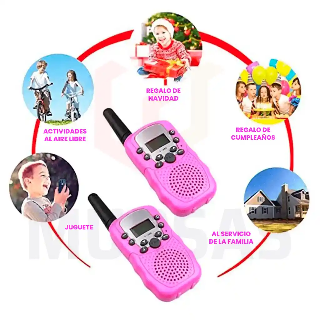 2 Und Radios Intercomunicadores Para Niños