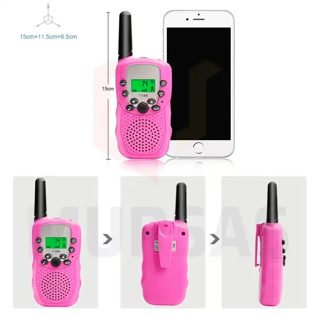 2 Und Radios Intercomunicadores Para Niños