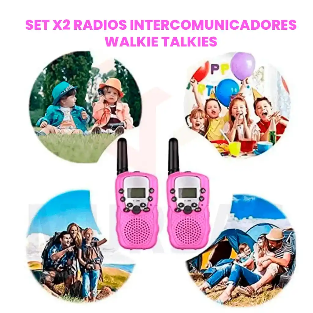2 Und Radios Intercomunicadores Para Niños