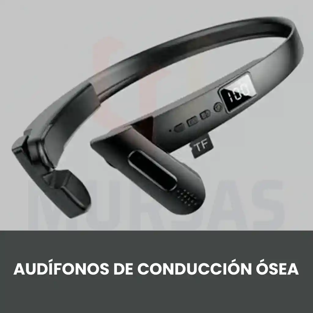 Auriculares Oseos Impermeables Con Angulo Ajustable