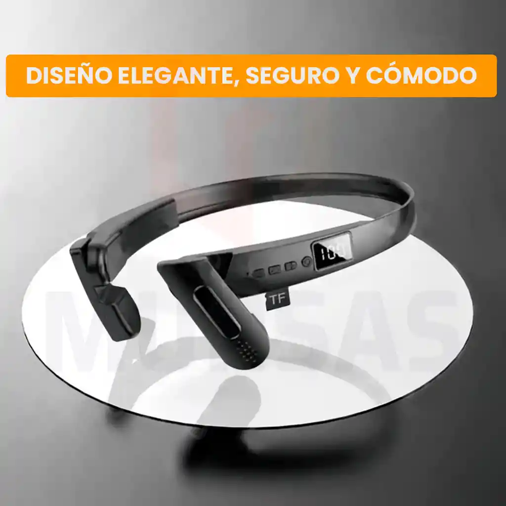 Auriculares Oseos Impermeables Con Angulo Ajustable