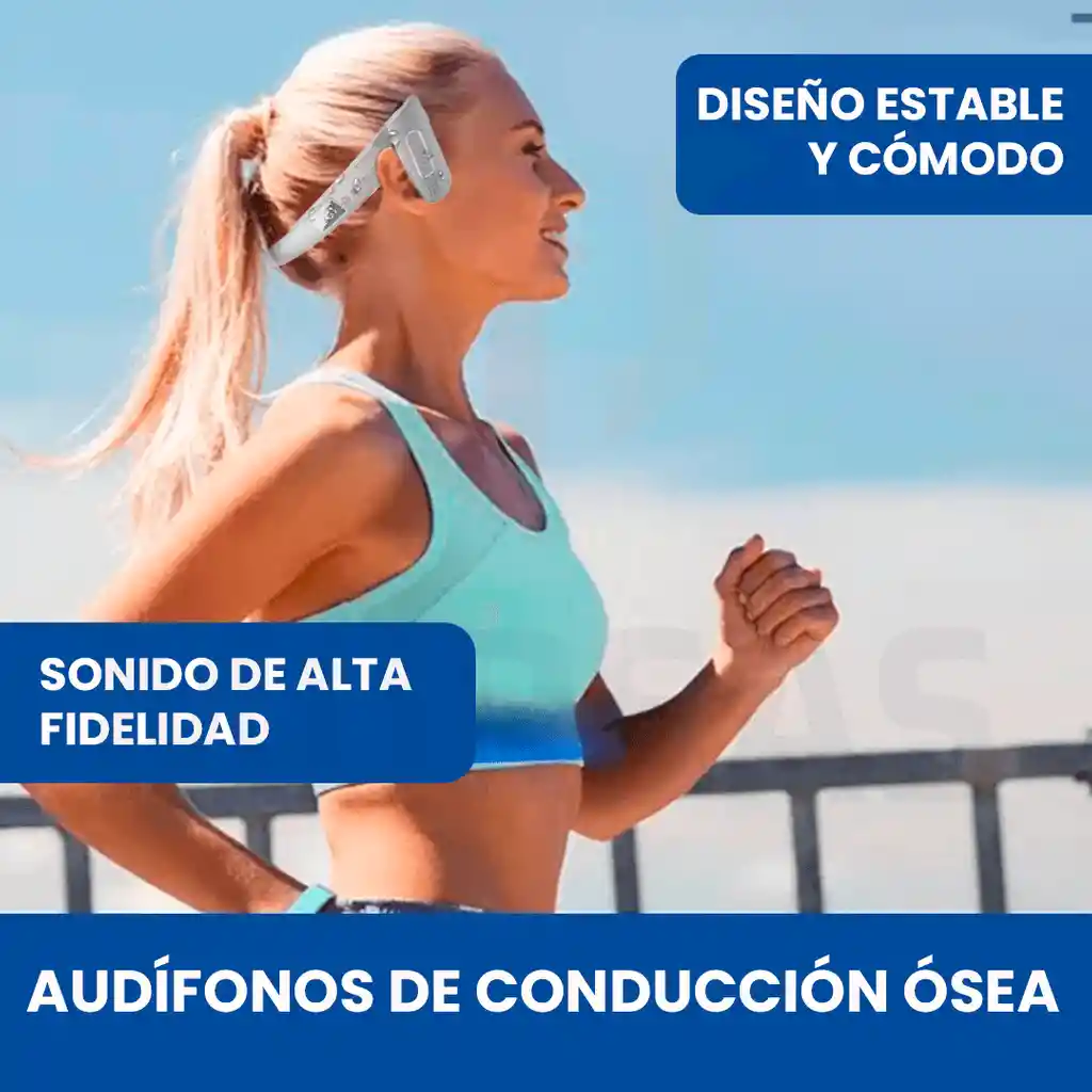 Audífonos Deportivos Conducción Ósea Correr - Ciclismo