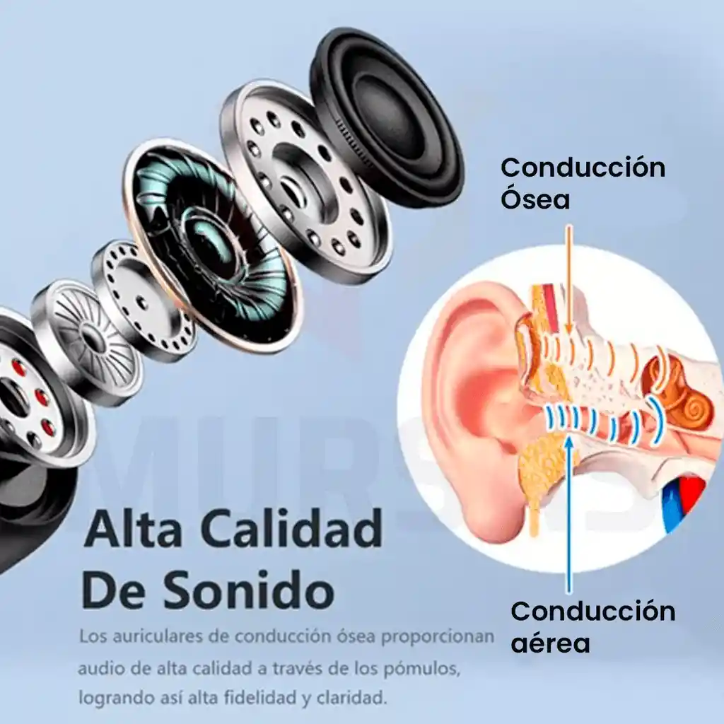 Audífonos Conducción Ósea Bluetooth Unisex Deportivos