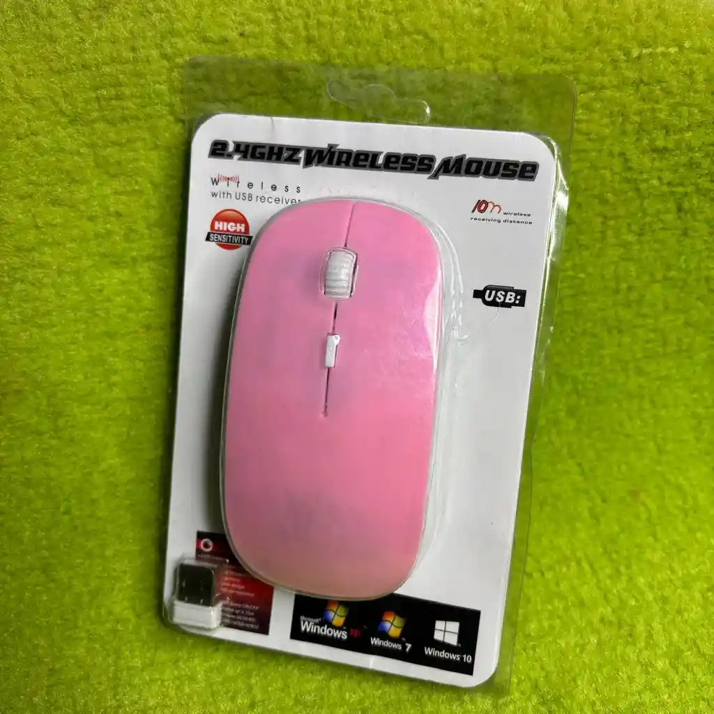 Mouse Inalambrico 2.4ghz Rosado