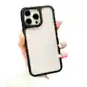 Funda Forro Estuche Case Protector Para Iphone 14 Pro Borde Negro