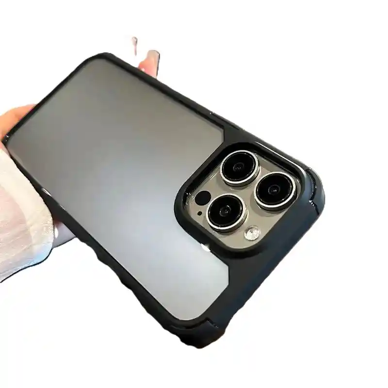 Funda Forro Estuche Case Protector Para Iphone 14 Pro Borde Negro