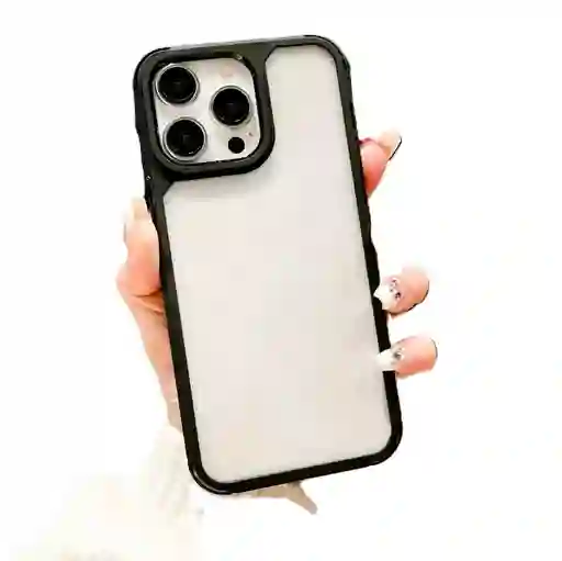 Funda Forro Estuche Case Protector Para Iphone 14 Pro Max Borde Negro