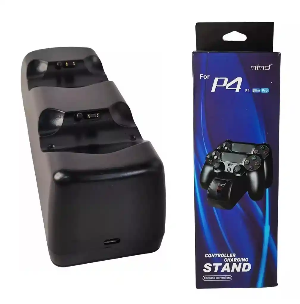 Base Carga Rapida Led Usb C Controles Estación Dual Mandos