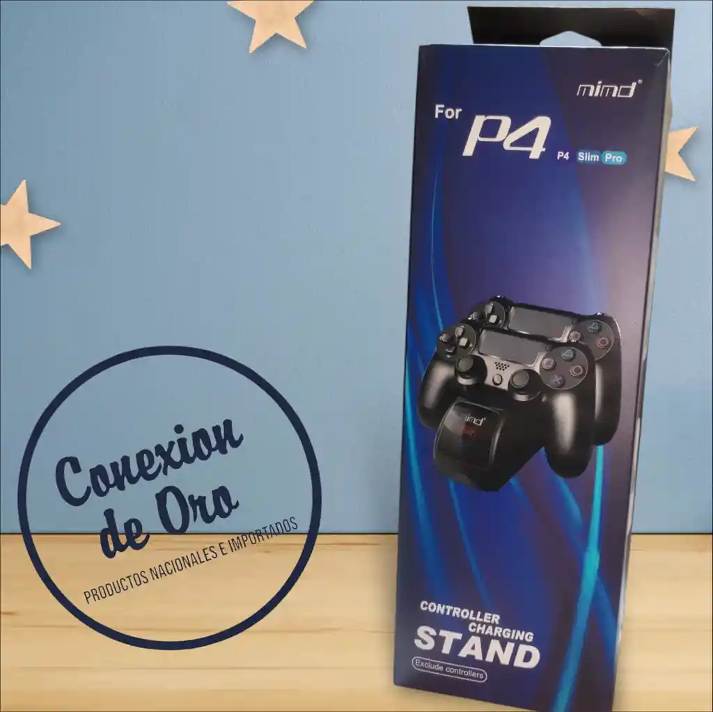 Base Carga Rapida Led Usb C Controles Estación Dual Mandos