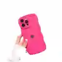 Funda Forro Estuche Case Protector Para Iphone 11 Fucsia Corazon