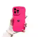Funda Forro Estuche Case Protector Para Iphone 11 Fucsia Corazon