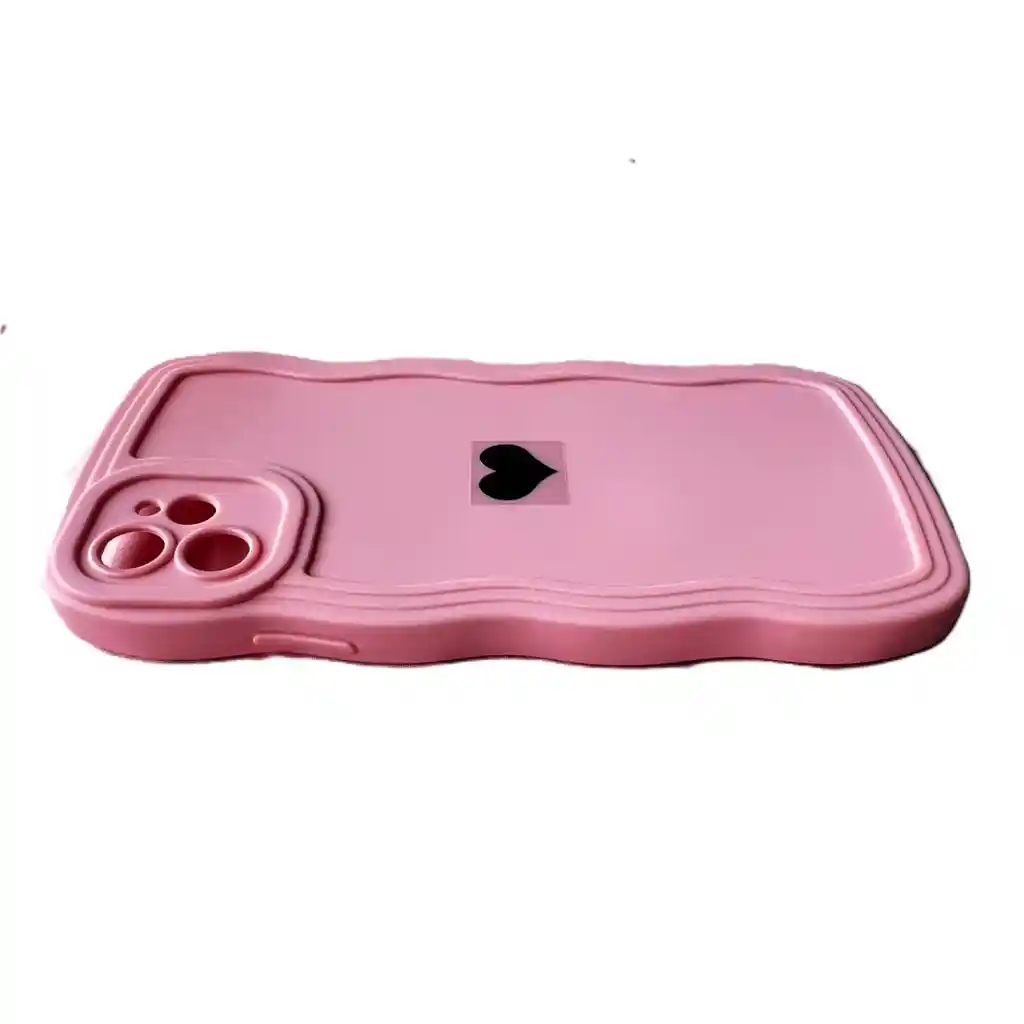 Funda Forro Estuche Case Protector Para Iphone 11 Corazon Rosado