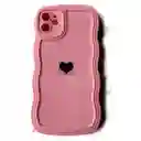 Funda Forro Estuche Case Protector Para Iphone 11 Corazon Rosado