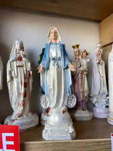 Virgen Milagrosa Marmolina 30 Cm Altura