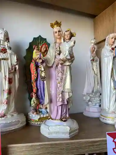Virgen Del Carmen Marmolina 30 Cm Altura