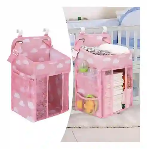 Pañalera Organizador Colgante Cuna Almacenamiento Portatil