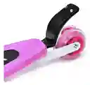 Patineta Monopatín Scooter 4 Ruedas Plegable Aluminio Rosa