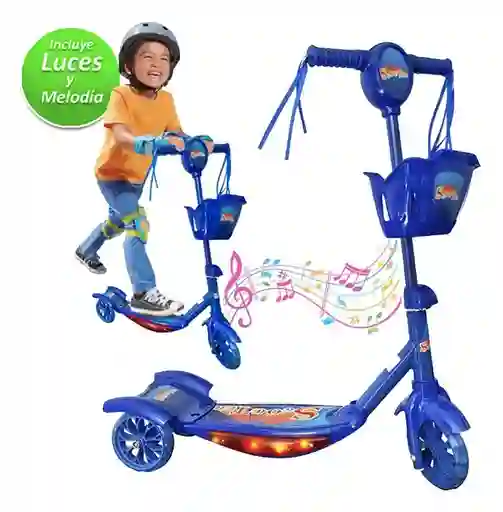 Monopatin Patineta Infantil Para Niños Con Luces Y Sonidos