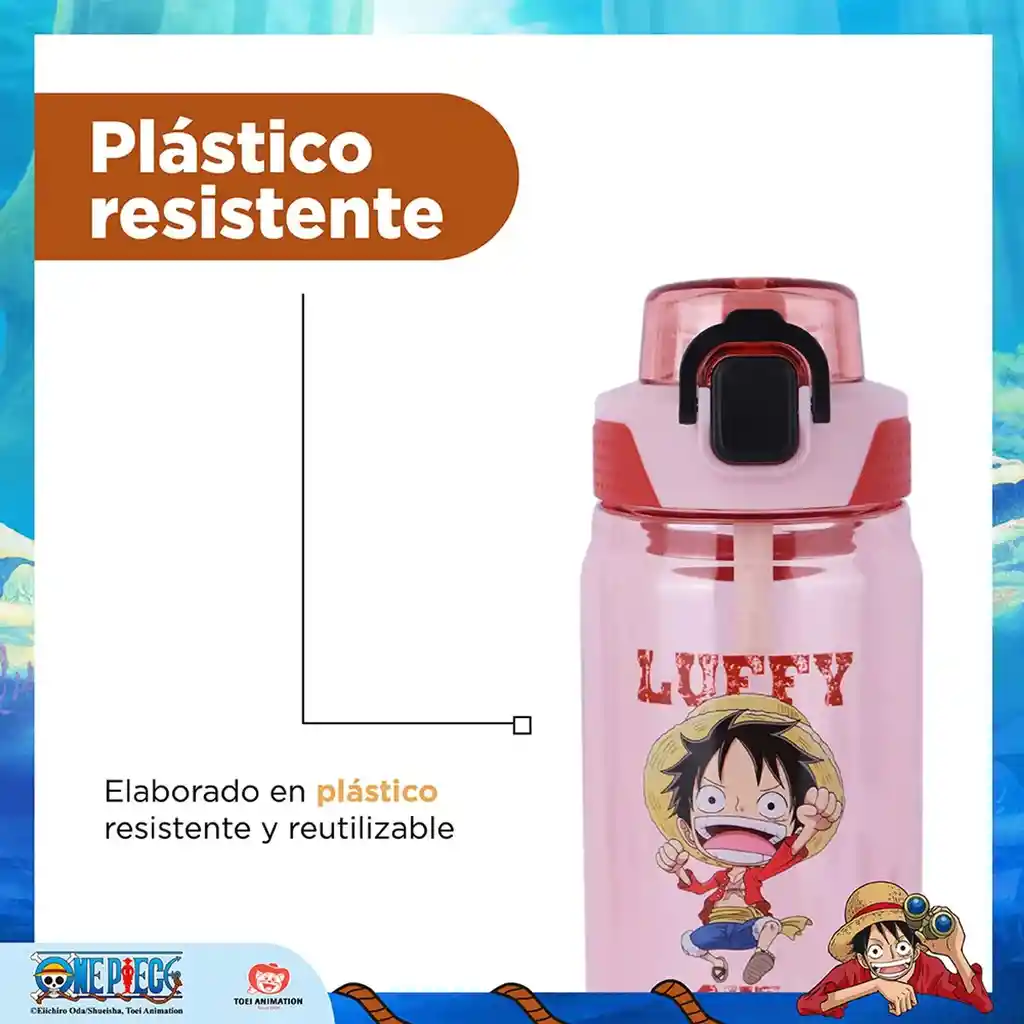 Botella De 780 Ml Con Asa Serie One Piece Luffy