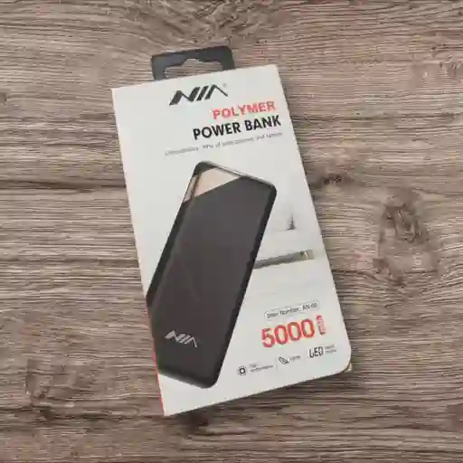Batería Portátil Power Bank Nia 5000 Mah Digital