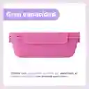 Recipiente Para Comida 1100 Ml Rosa Colección Bt21