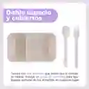 Recipiente Para Comida 1100 Ml Beige Colección Bt21