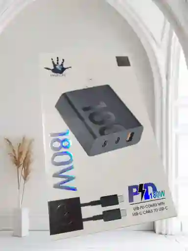 Cargador 180w American Triple Puerto Cargar Rápida