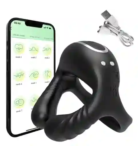 Anillo Vibrador App Bluetooth A Distancia Manejo Remoto Cock Ring Vibrador Parejas.