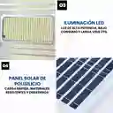 Reflector Solar Exterior 400w Led Lámpara Con Panel Solar