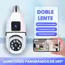 Camara Bombillo 2 Lentes Robotica Wifi Fullhd 1080p Ptz Zoom